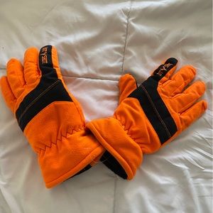 Hot Shot Blaze Orange Defender Gloves Youth L/XL